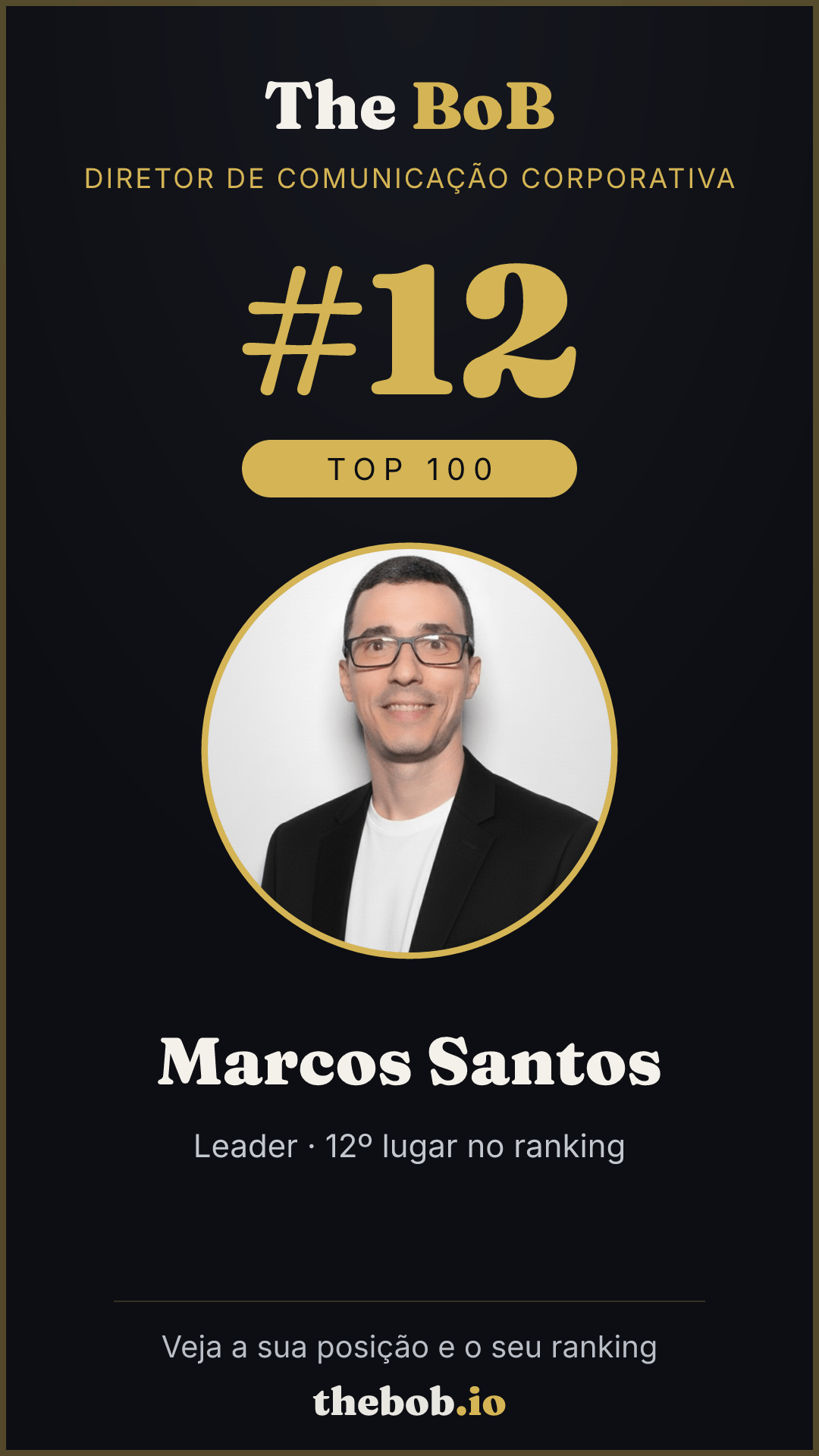 Selo The BoB · Marcos Santos