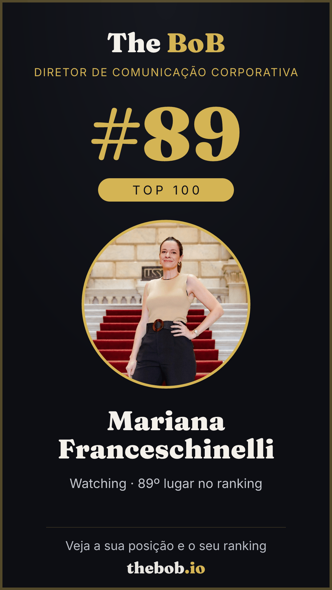 Selo The BoB · Mariana Franceschinelli