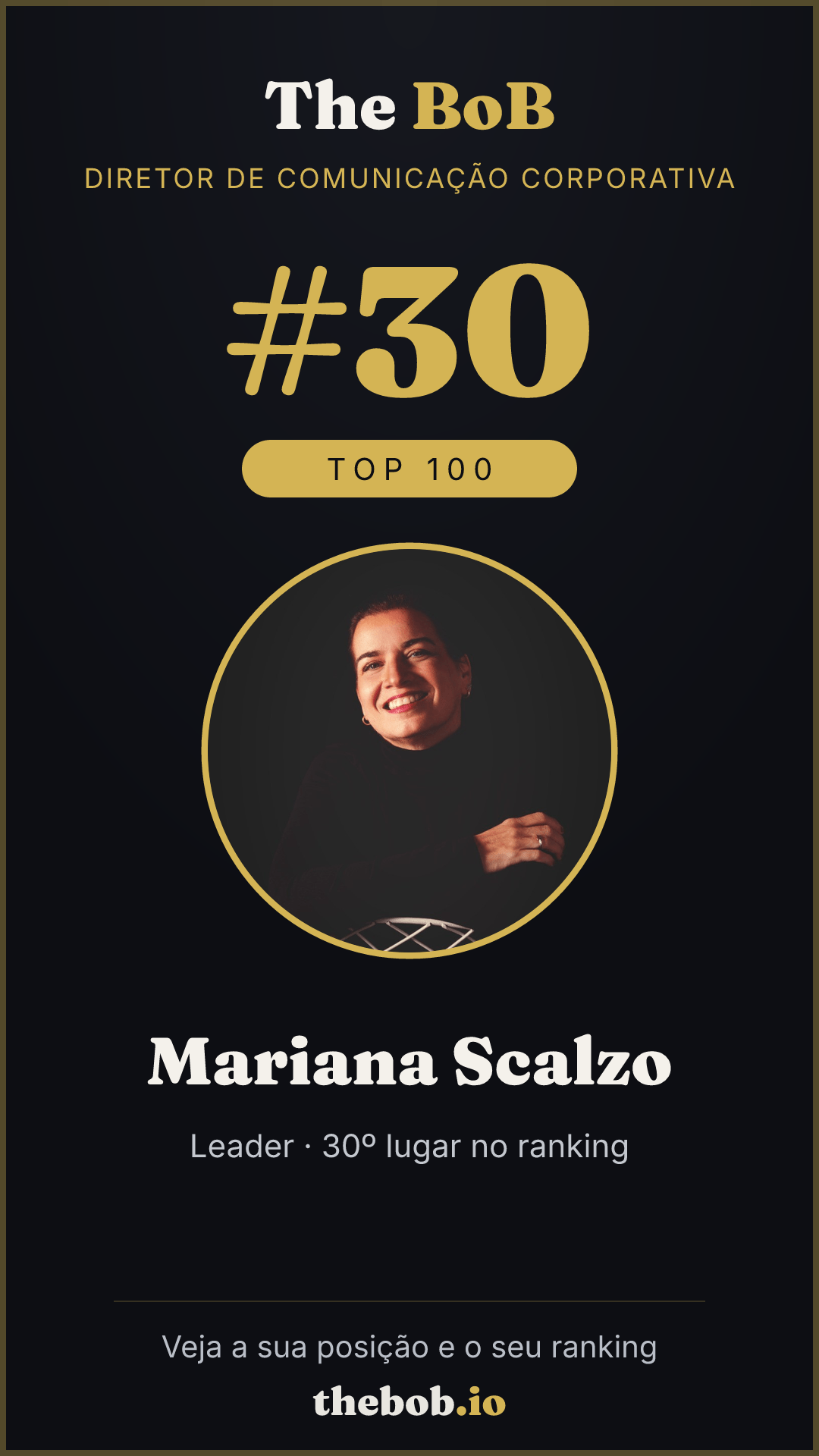 Selo The BoB · Mariana Scalzo