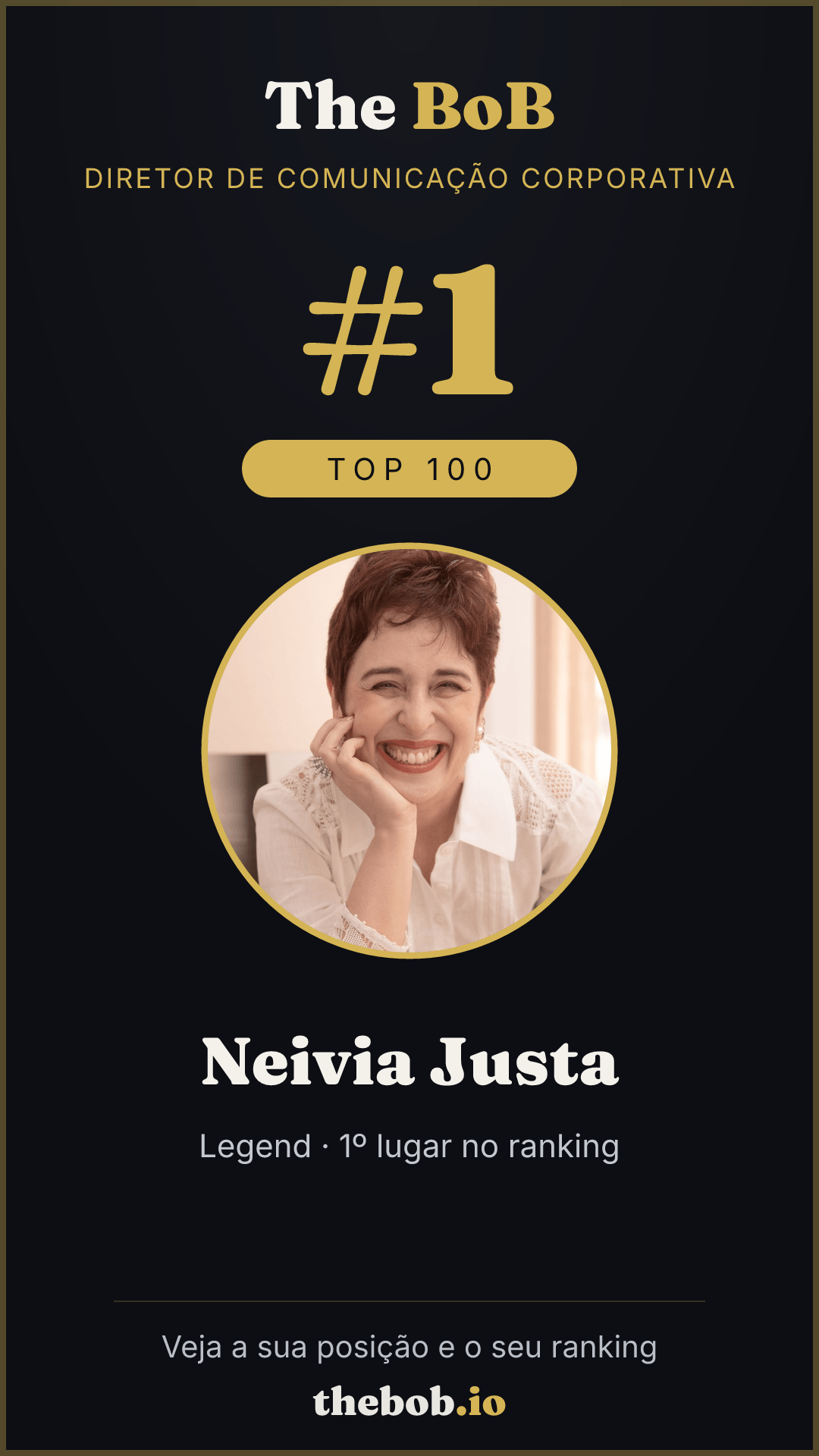 Selo The BoB · Neivia Justa