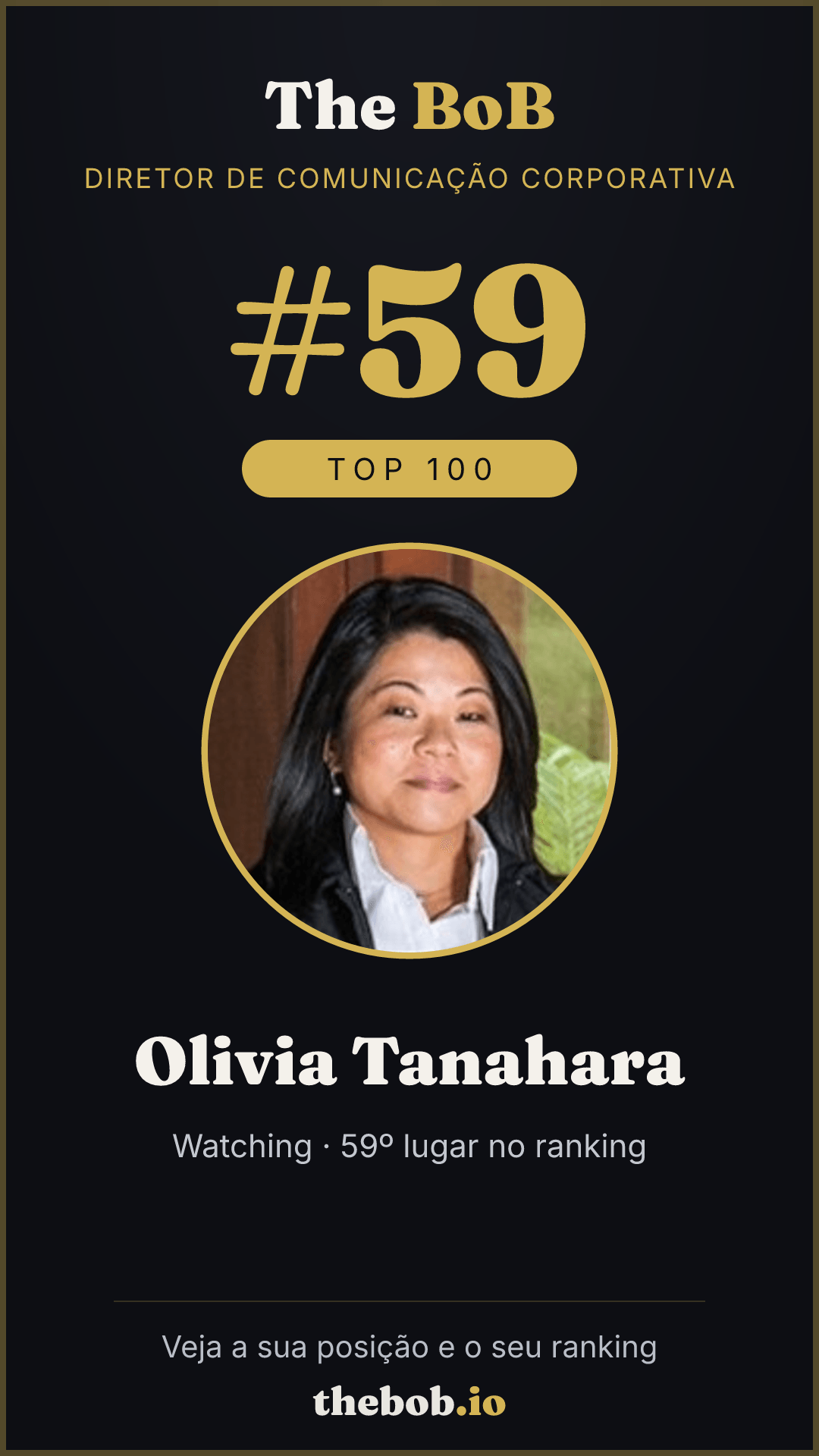 Selo The BoB · Olivia Tanahara