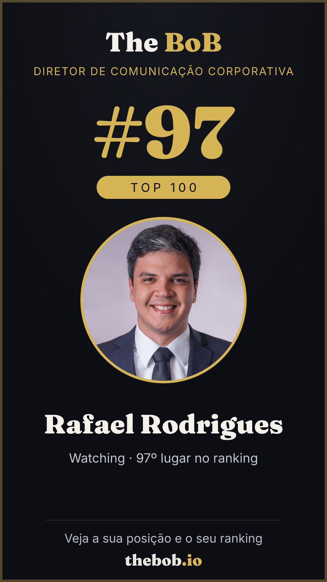 Selo The BoB · Rafael Rodrigues
