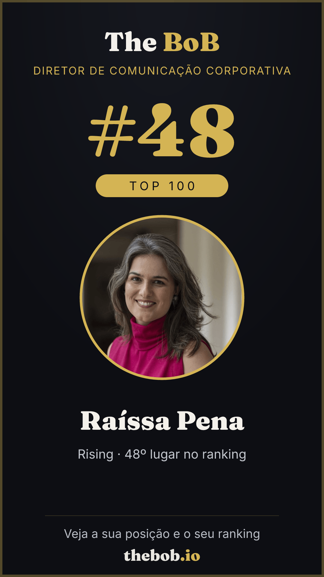 Selo The BoB · Raíssa Pena
