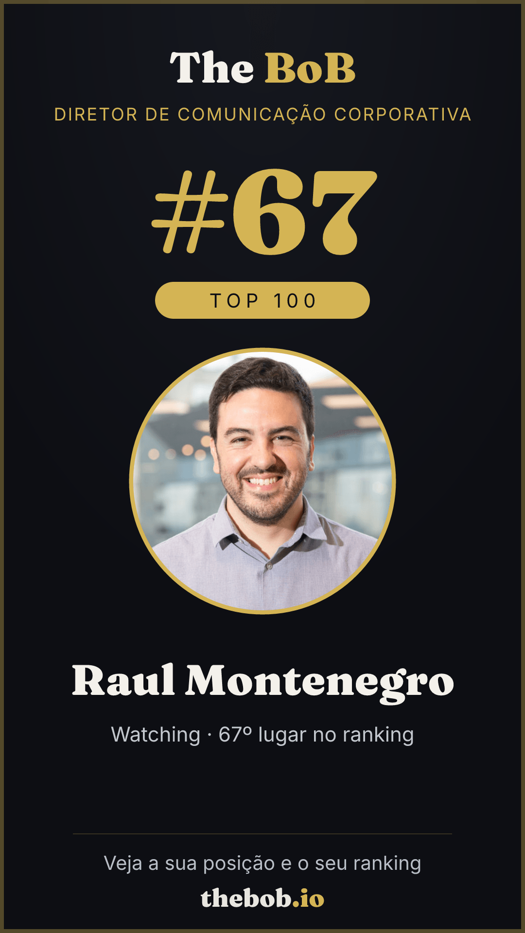 Selo The BoB · Raul Montenegro