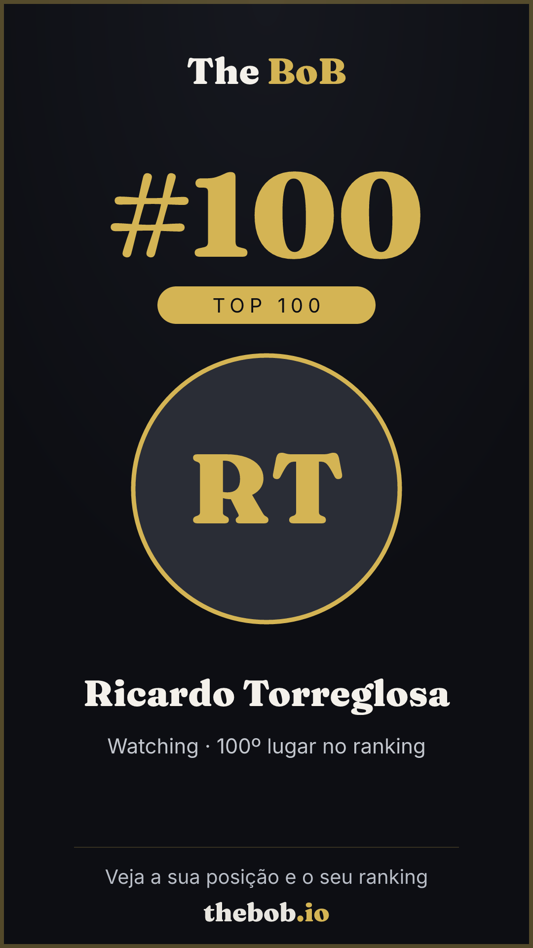 Selo The BoB · Ricardo Torreglosa