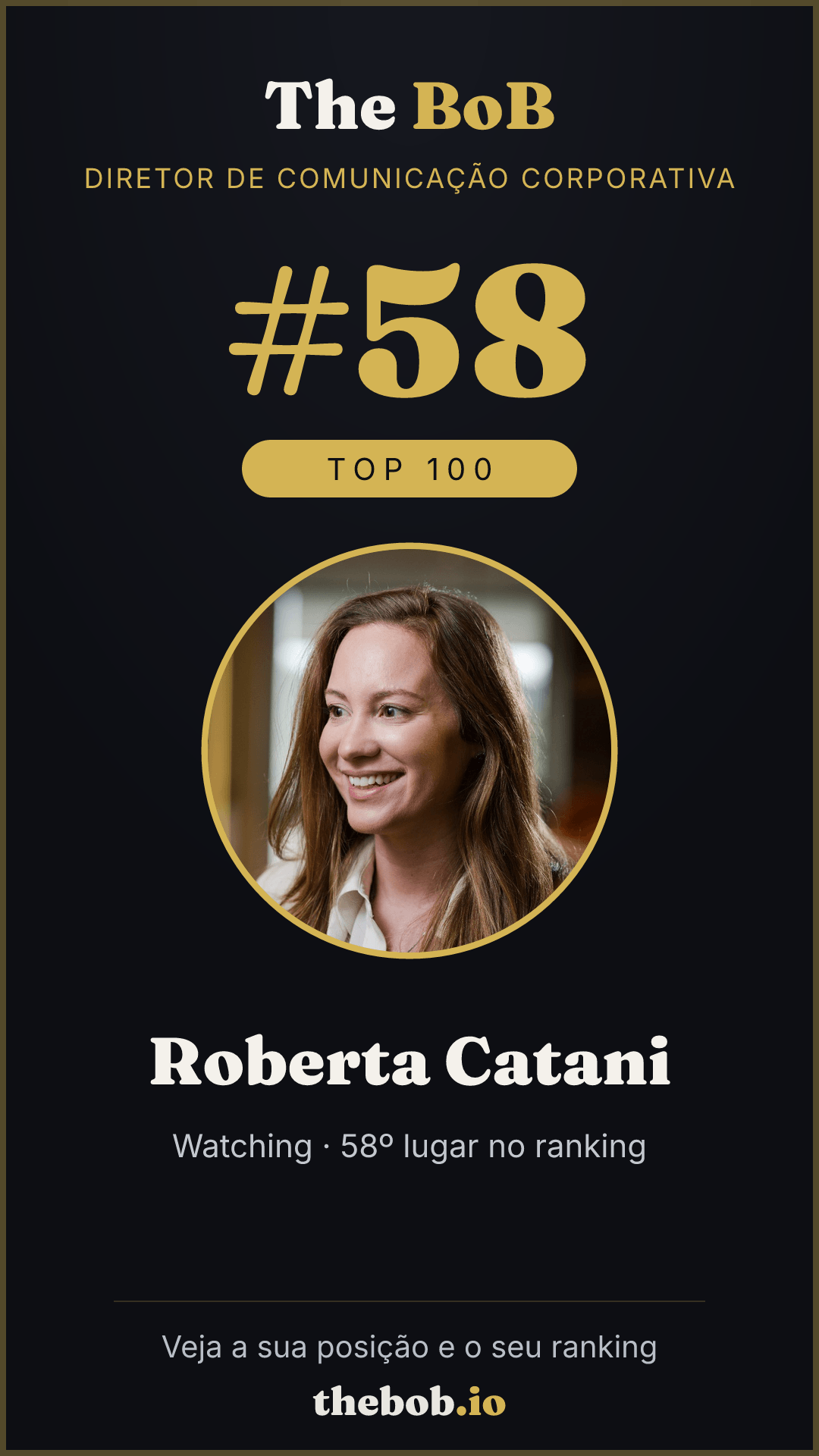 Selo The BoB · Roberta Catani