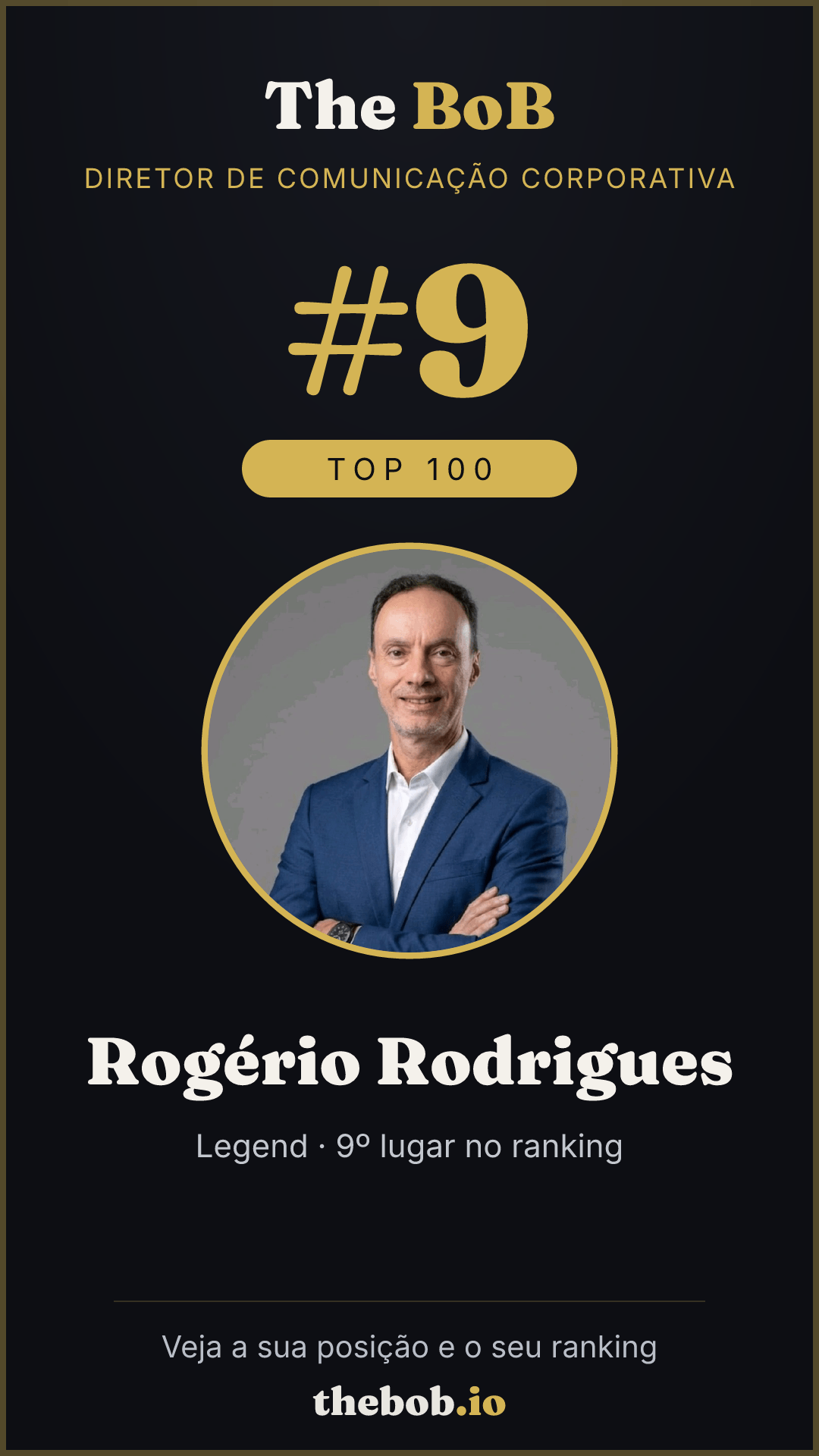 Selo The BoB · Rogério Rodrigues