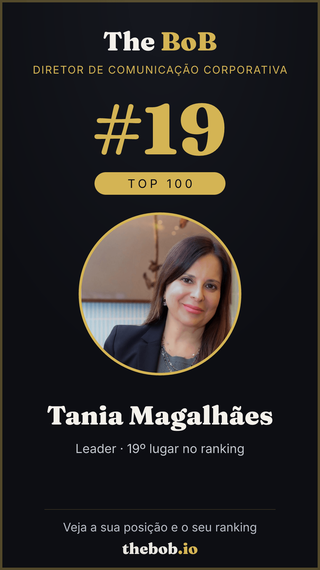 Selo The BoB · Tania Magalhães
