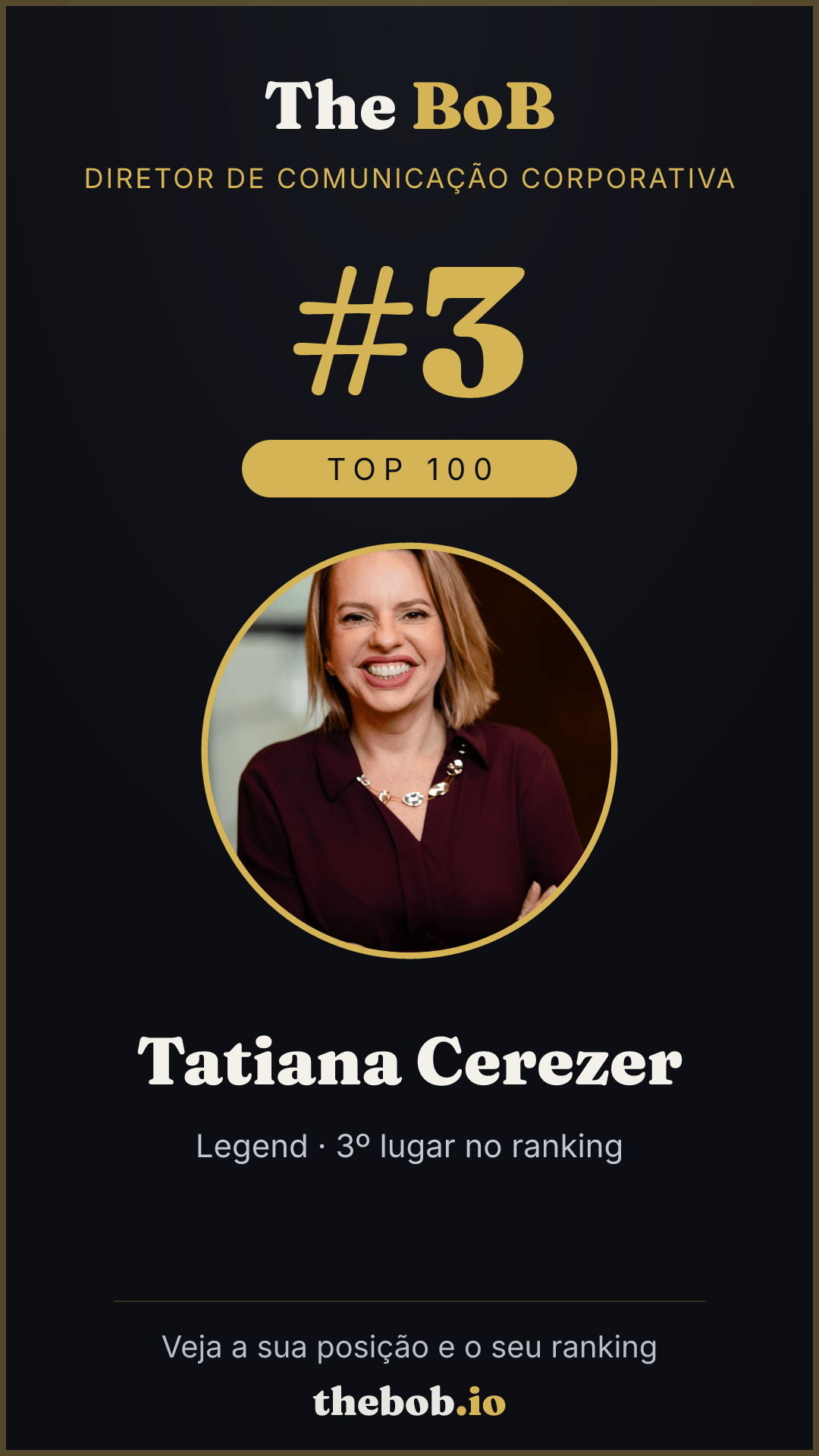 Selo The BoB · Tatiana Cerezer