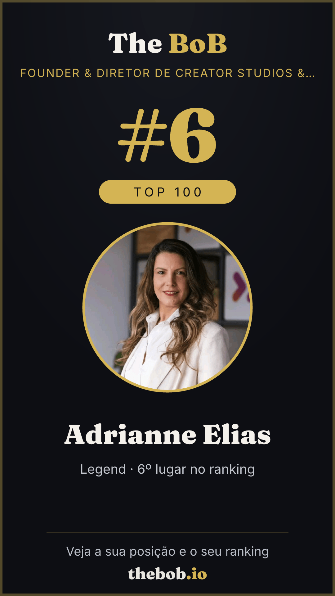 Selo The BoB · Adrianne Elias