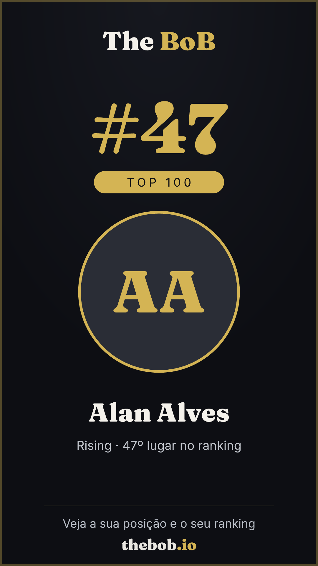 Selo The BoB · Alan Alves