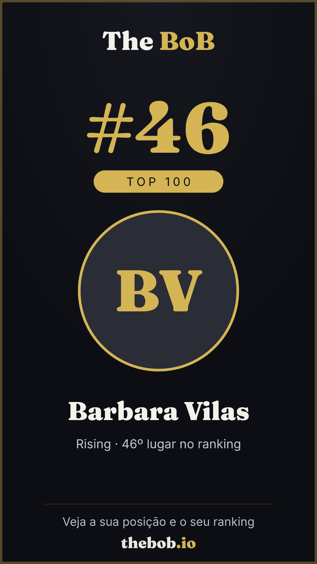 Selo The BoB · Barbara Vilas