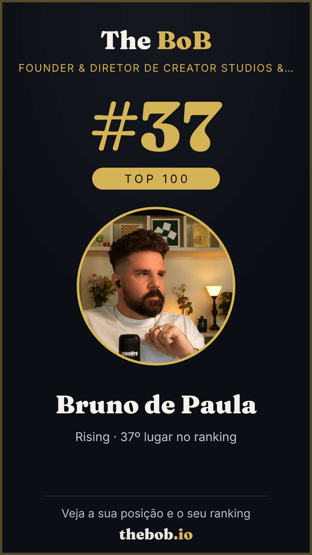 Selo The BoB · Bruno de Paula