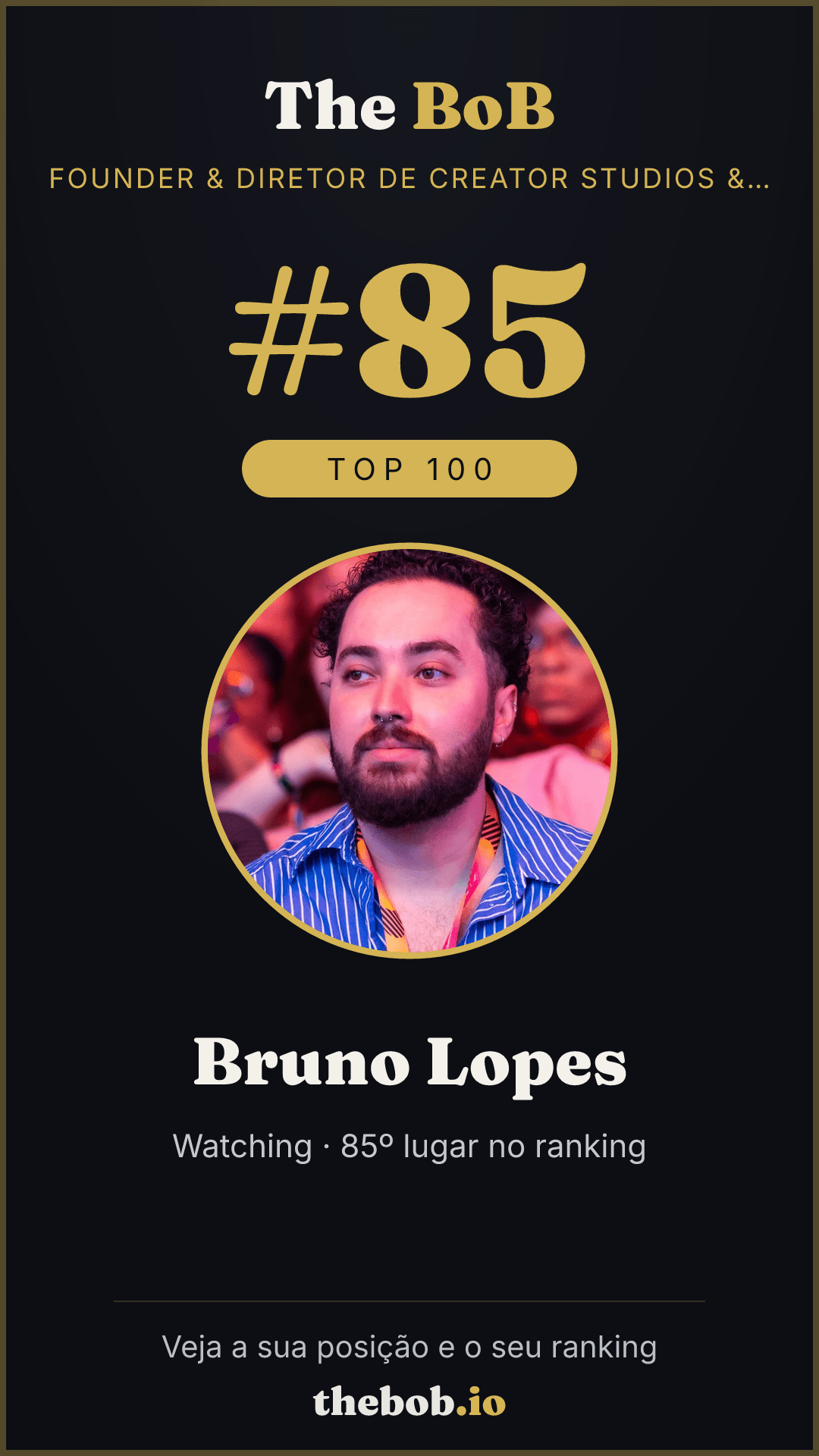 Selo The BoB · Bruno Lopes