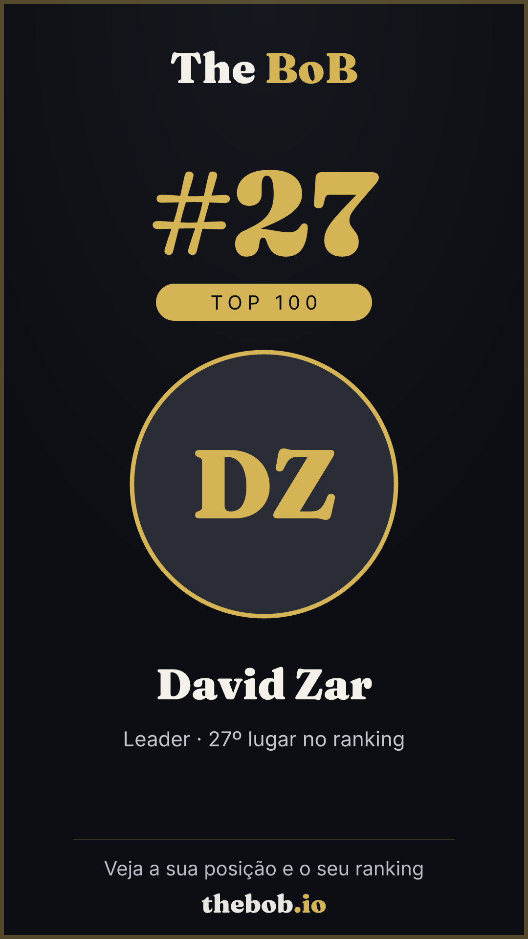 Selo The BoB · David Zar