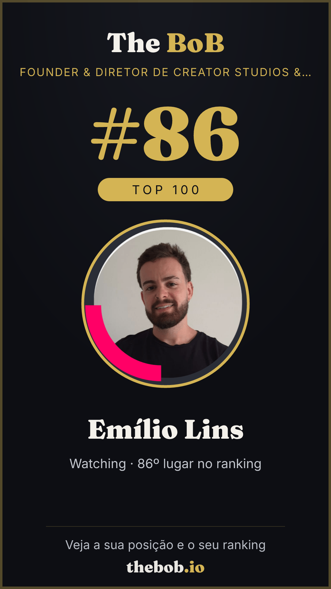 Selo The BoB · Emílio Lins