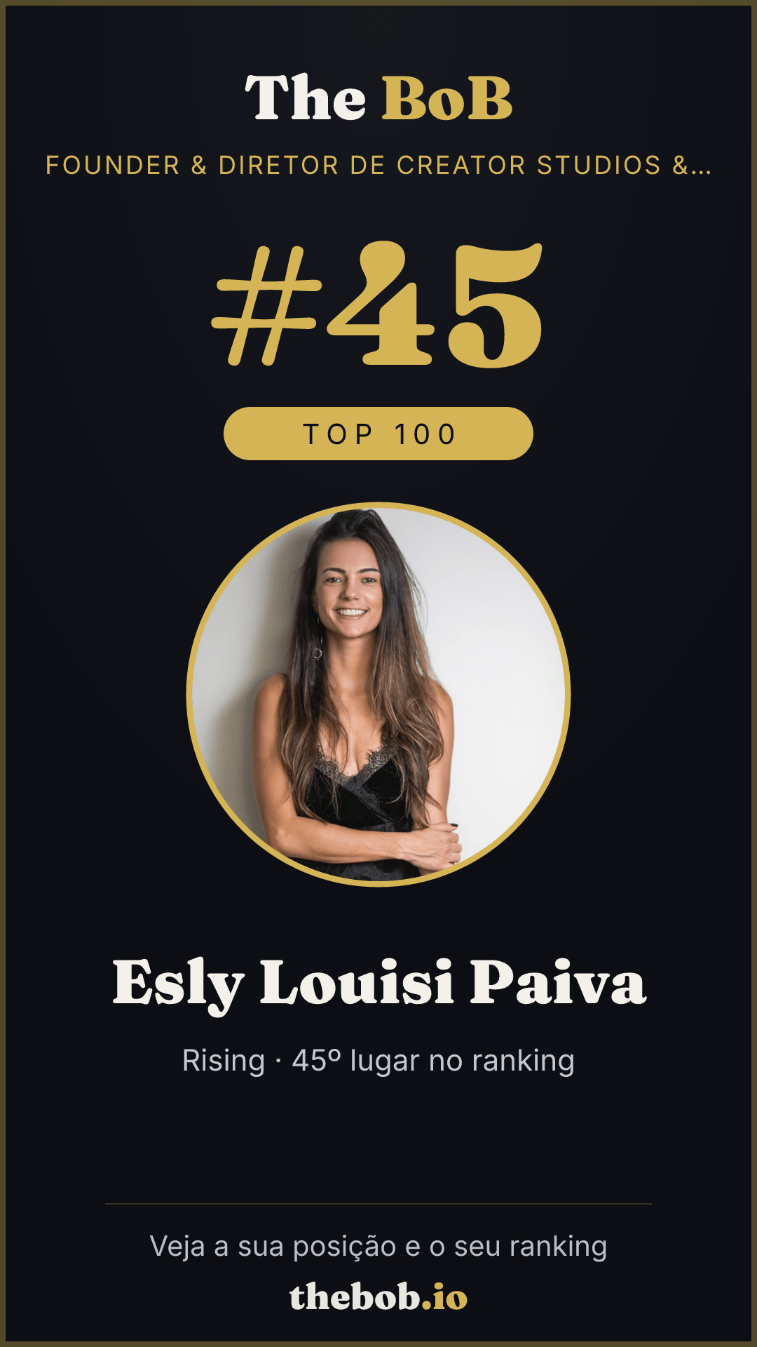 Selo The BoB · Esly Louisi Paiva