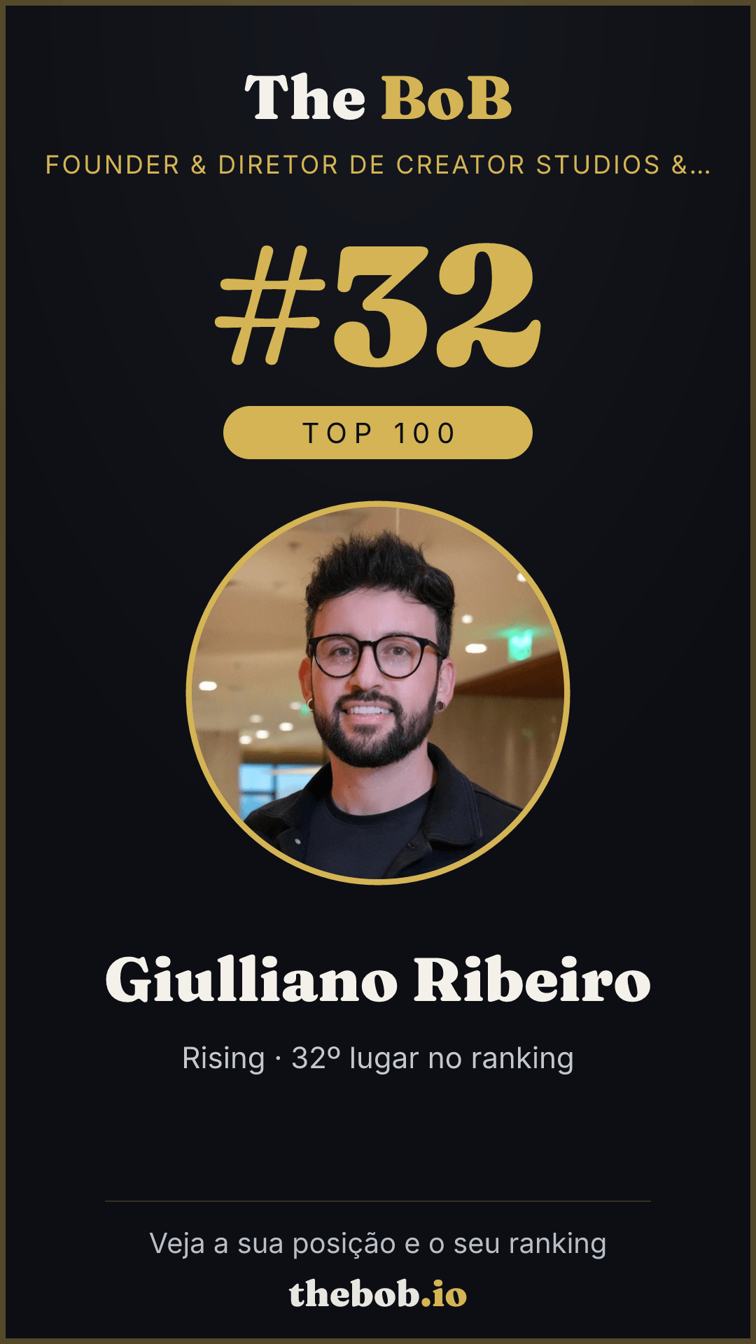 Selo The BoB · Giulliano Ribeiro
