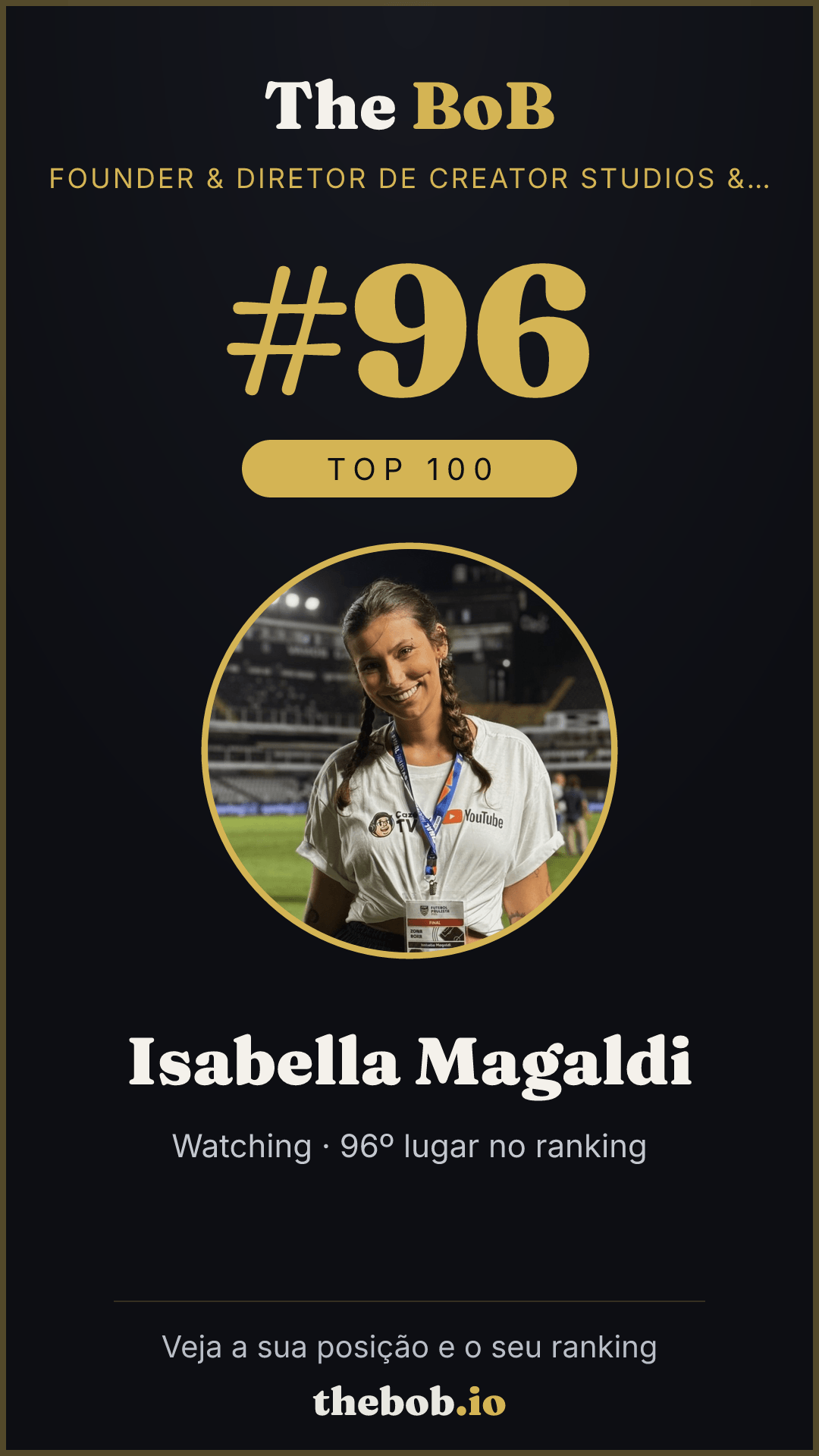 Selo The BoB · Isabella Magaldi