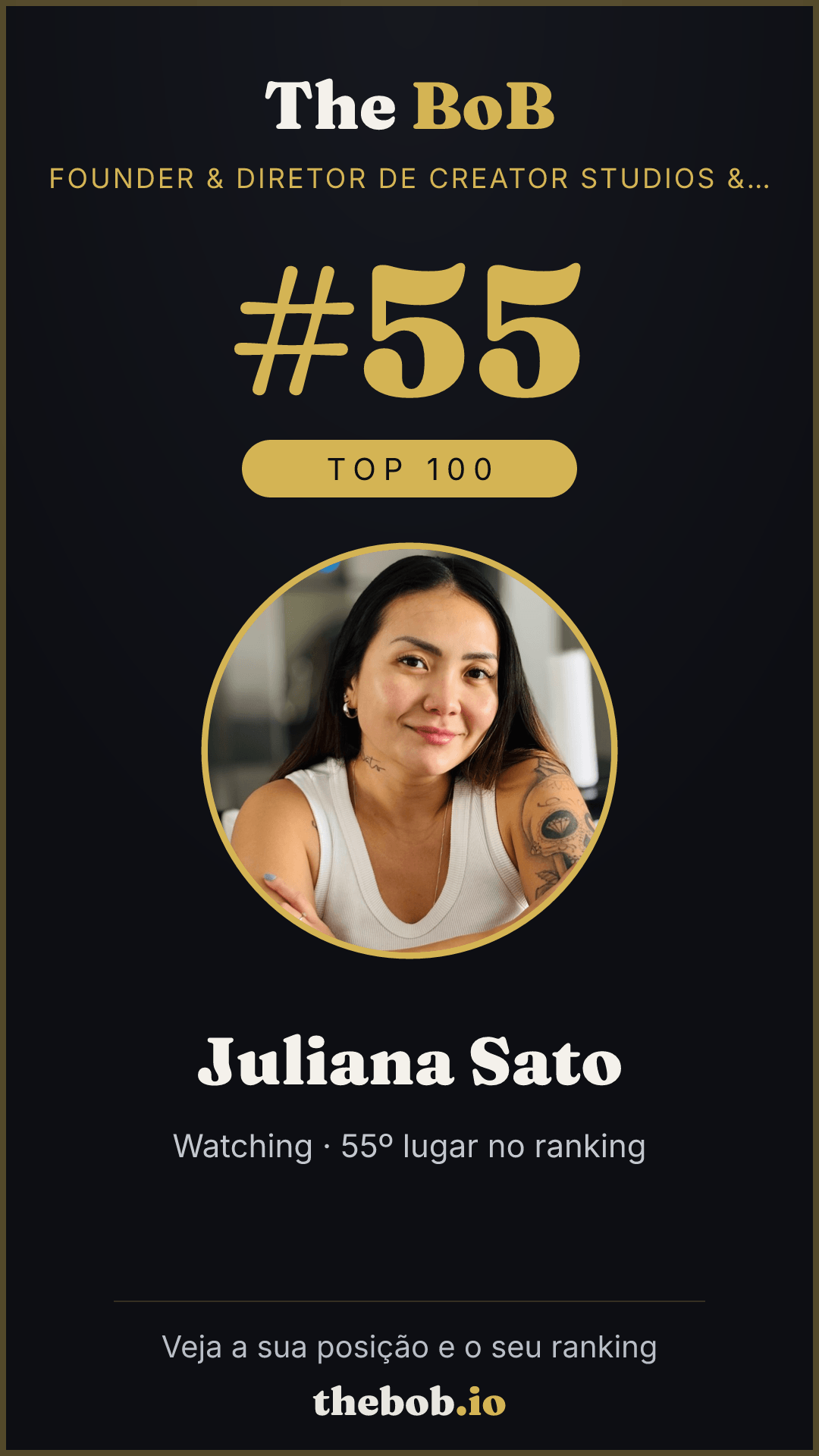 Selo The BoB · Juliana Sato