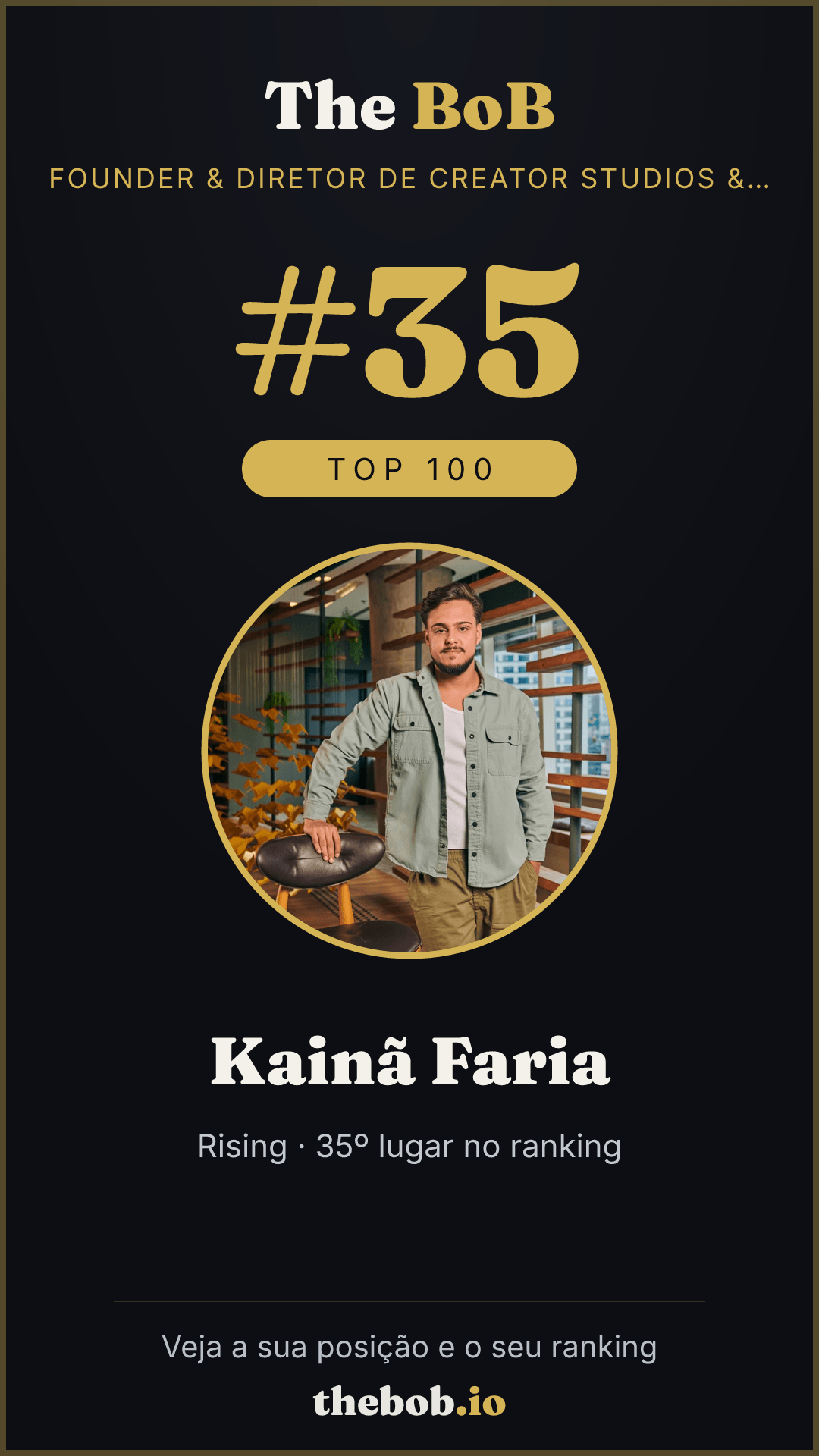Selo The BoB · Kainã Faria
