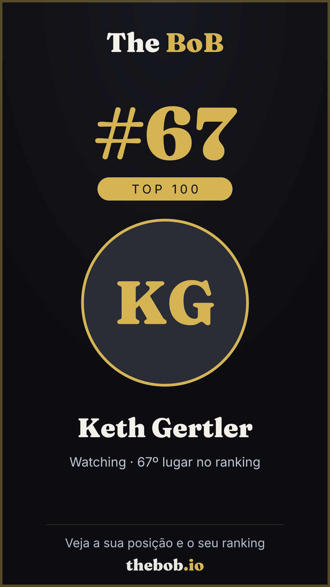 Selo The BoB · Keth Gertler
