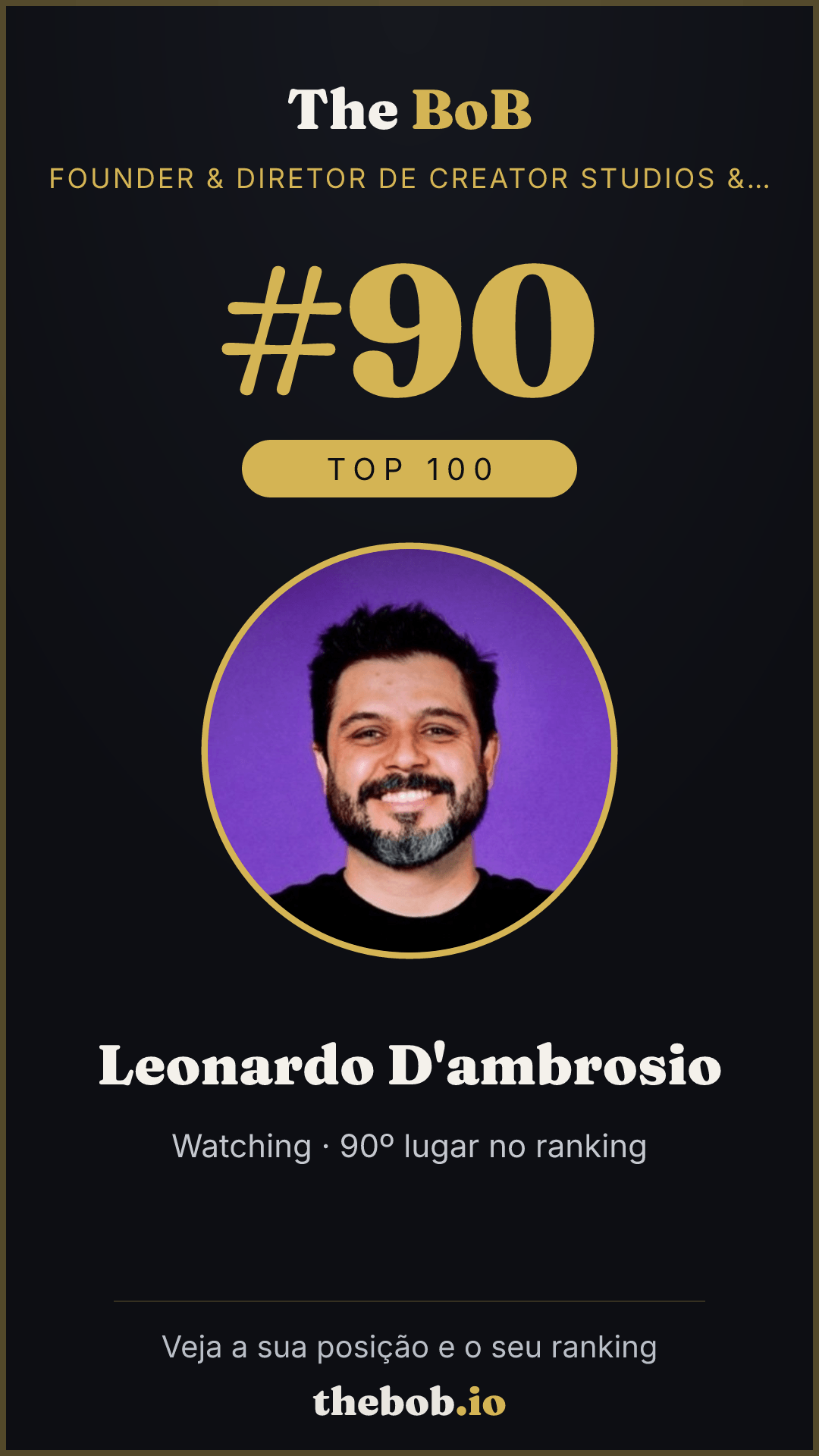 Selo The BoB · Leonardo D'ambrosio