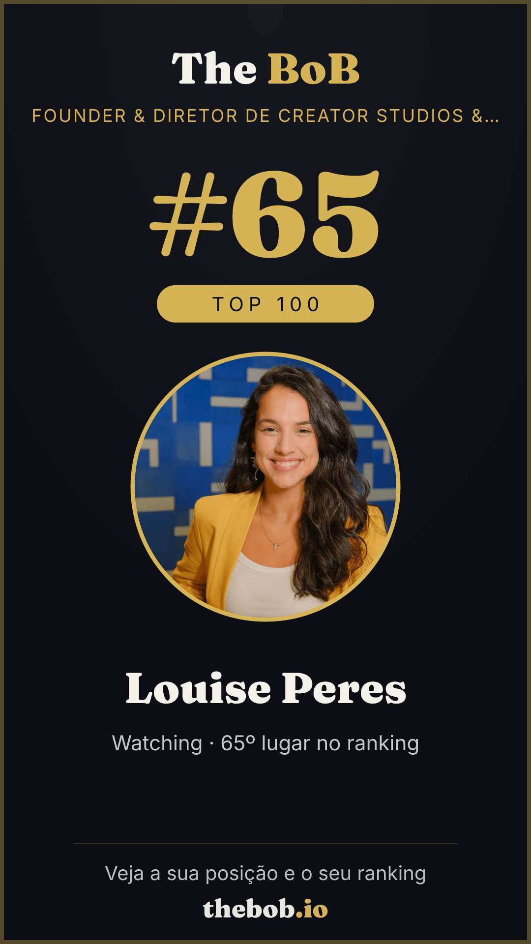 Selo The BoB · Louise Peres