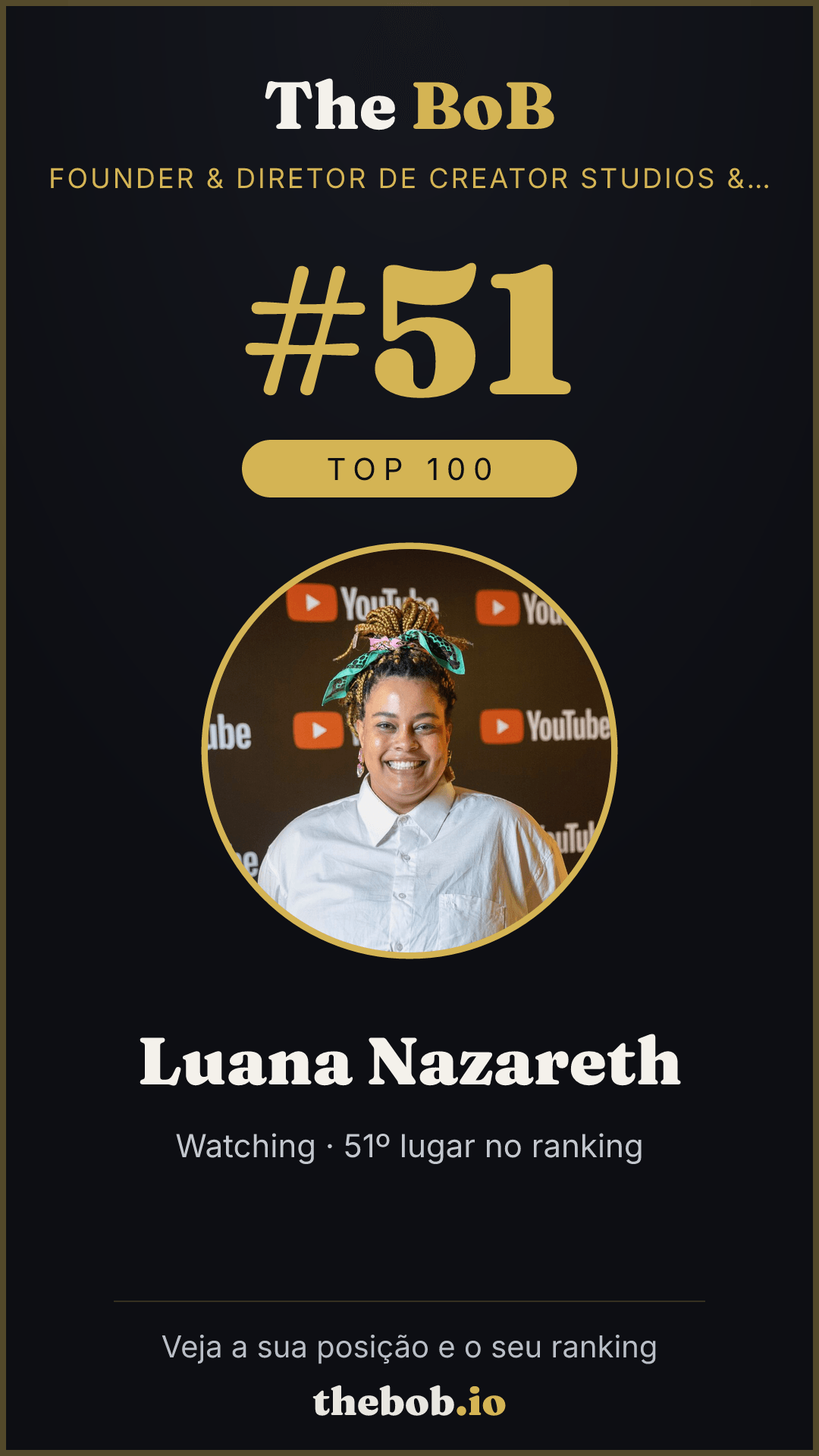 Selo The BoB · Luana Nazareth