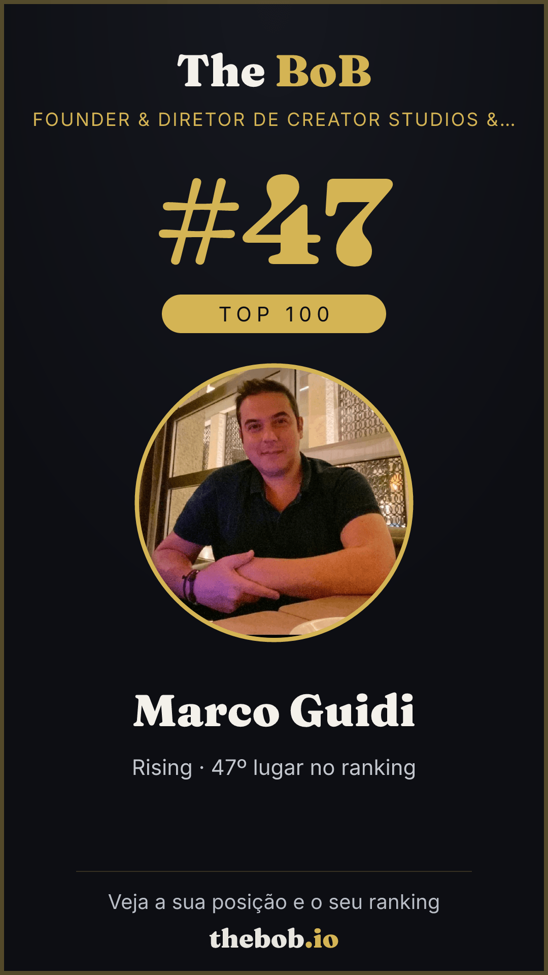 Selo The BoB · Marco Guidi