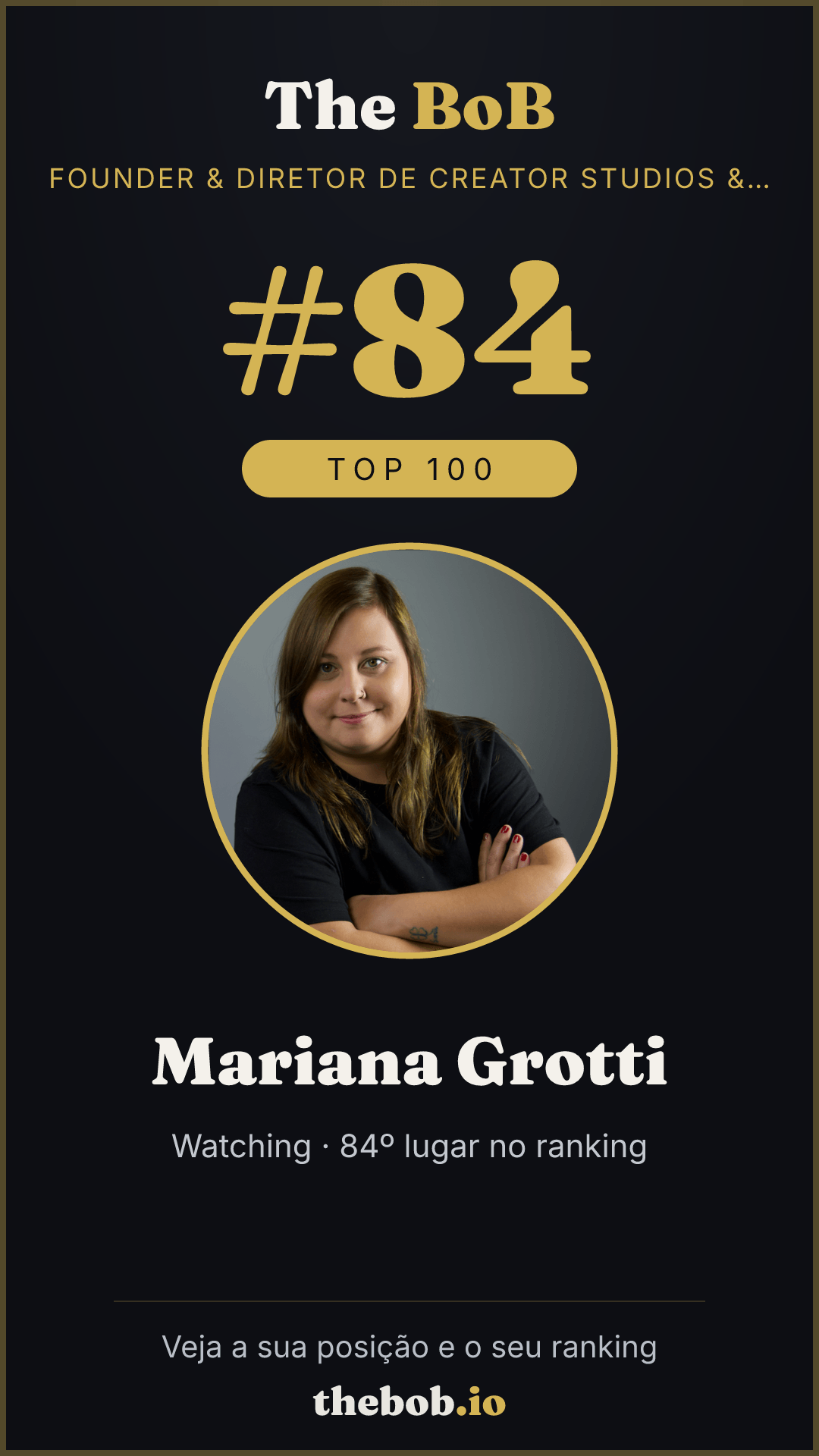 Selo The BoB · Mariana Grotti