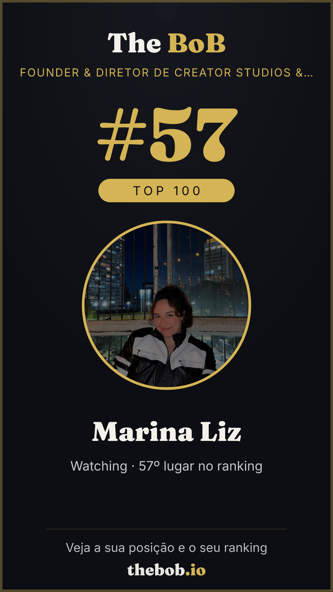 Selo The BoB · Marina Liz