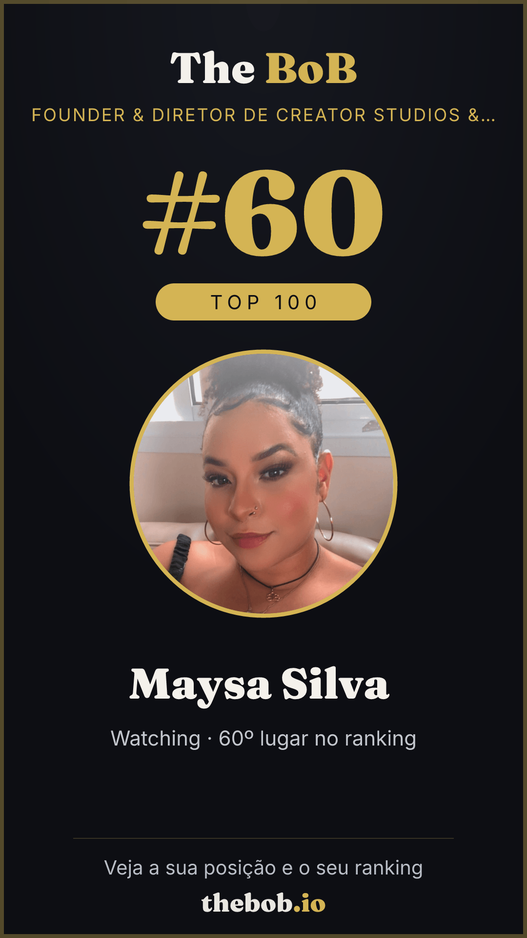 Selo The BoB · Maysa Silva ️‍