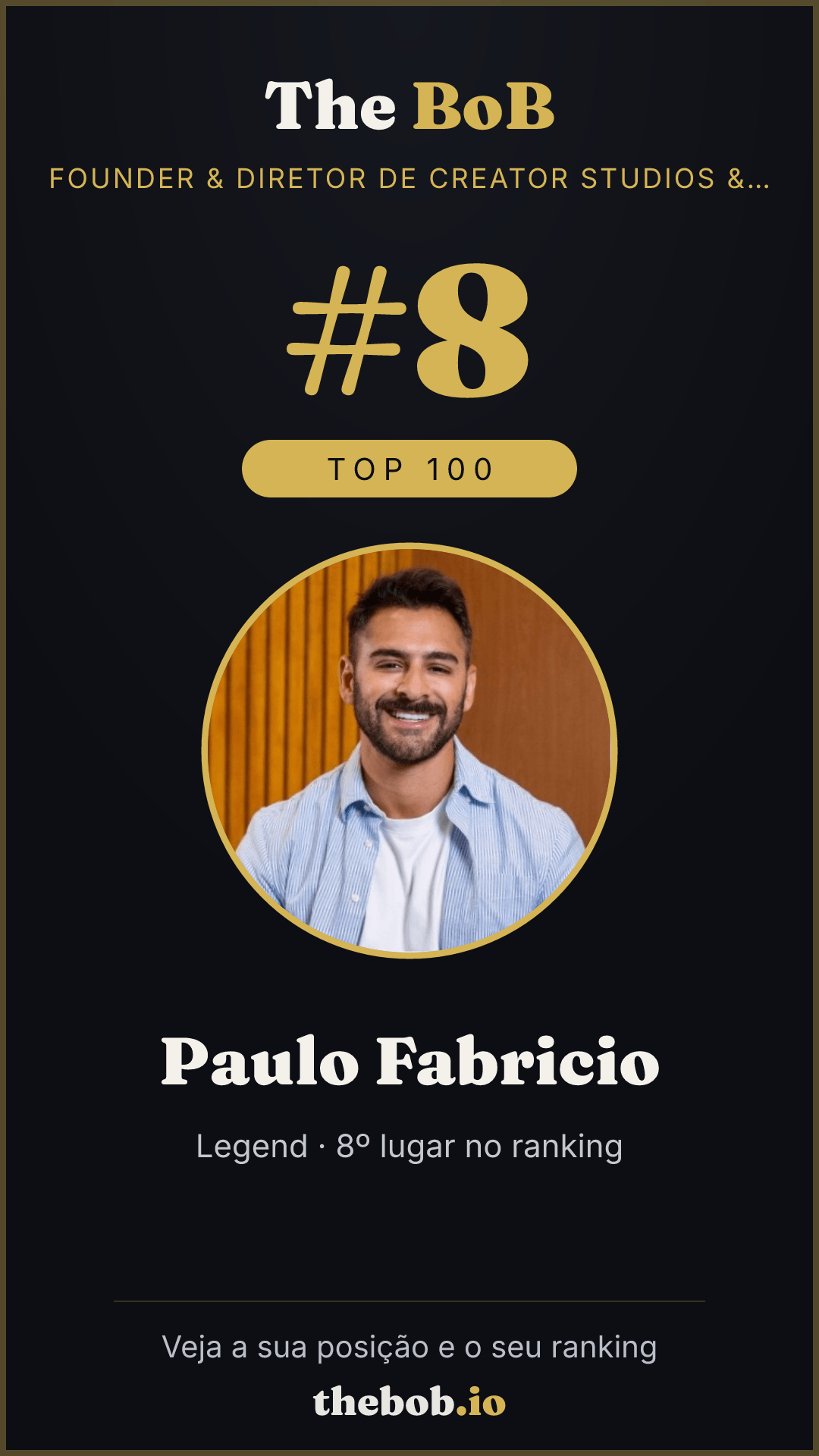 Selo The BoB · Paulo Fabricio