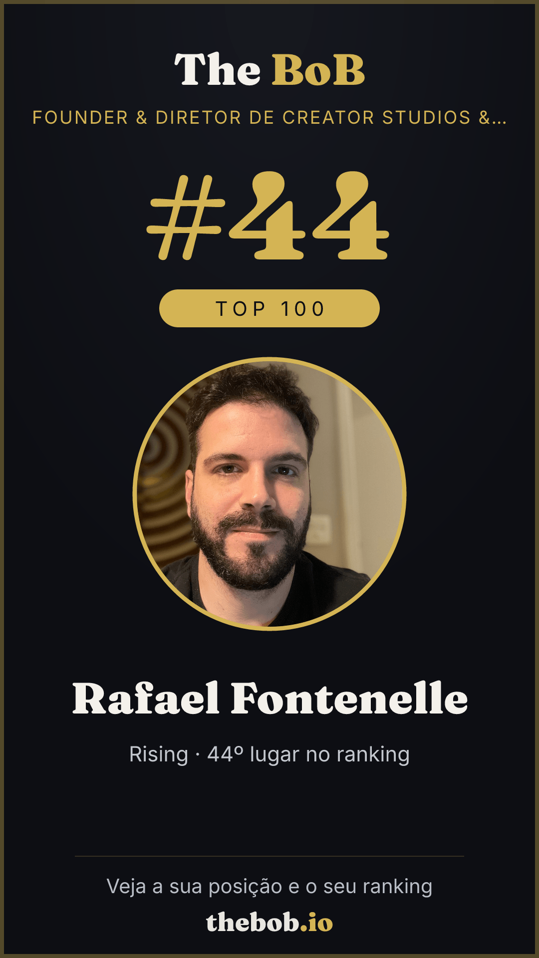 Selo The BoB · Rafael Fontenelle