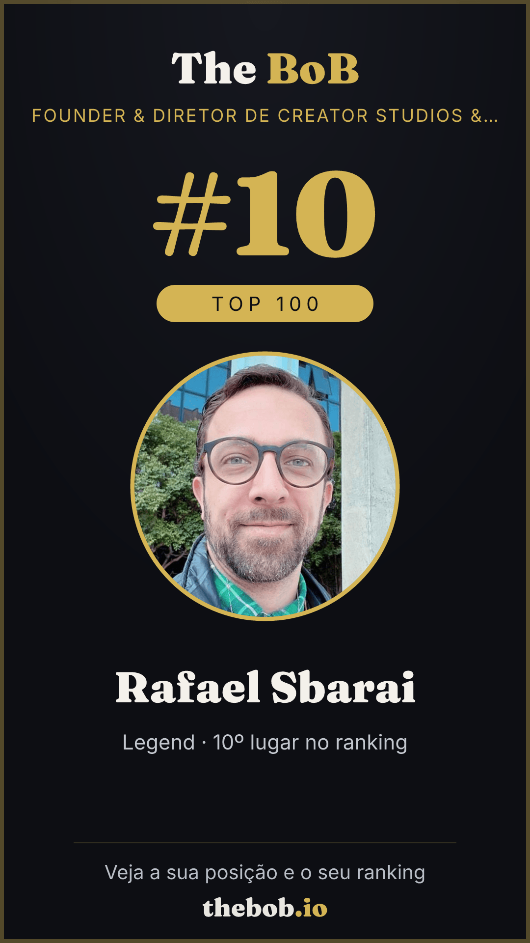 Selo The BoB · Rafael Sbarai