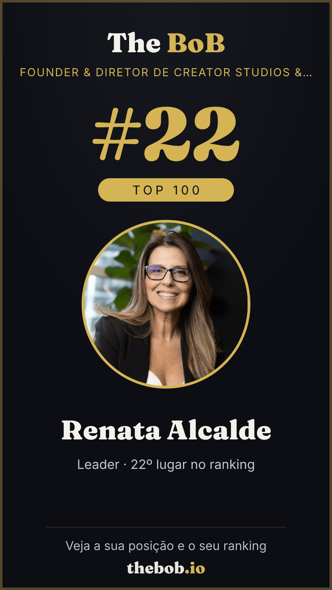 Selo The BoB · Renata Alcalde