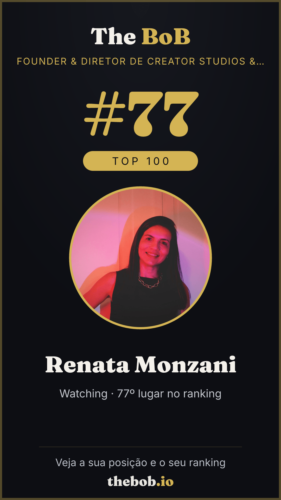 Selo The BoB · Renata Monzani