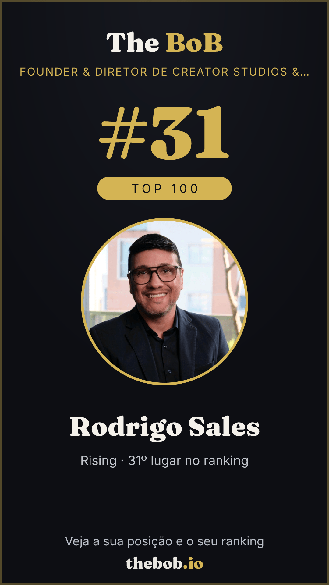 Selo The BoB · Rodrigo Sales