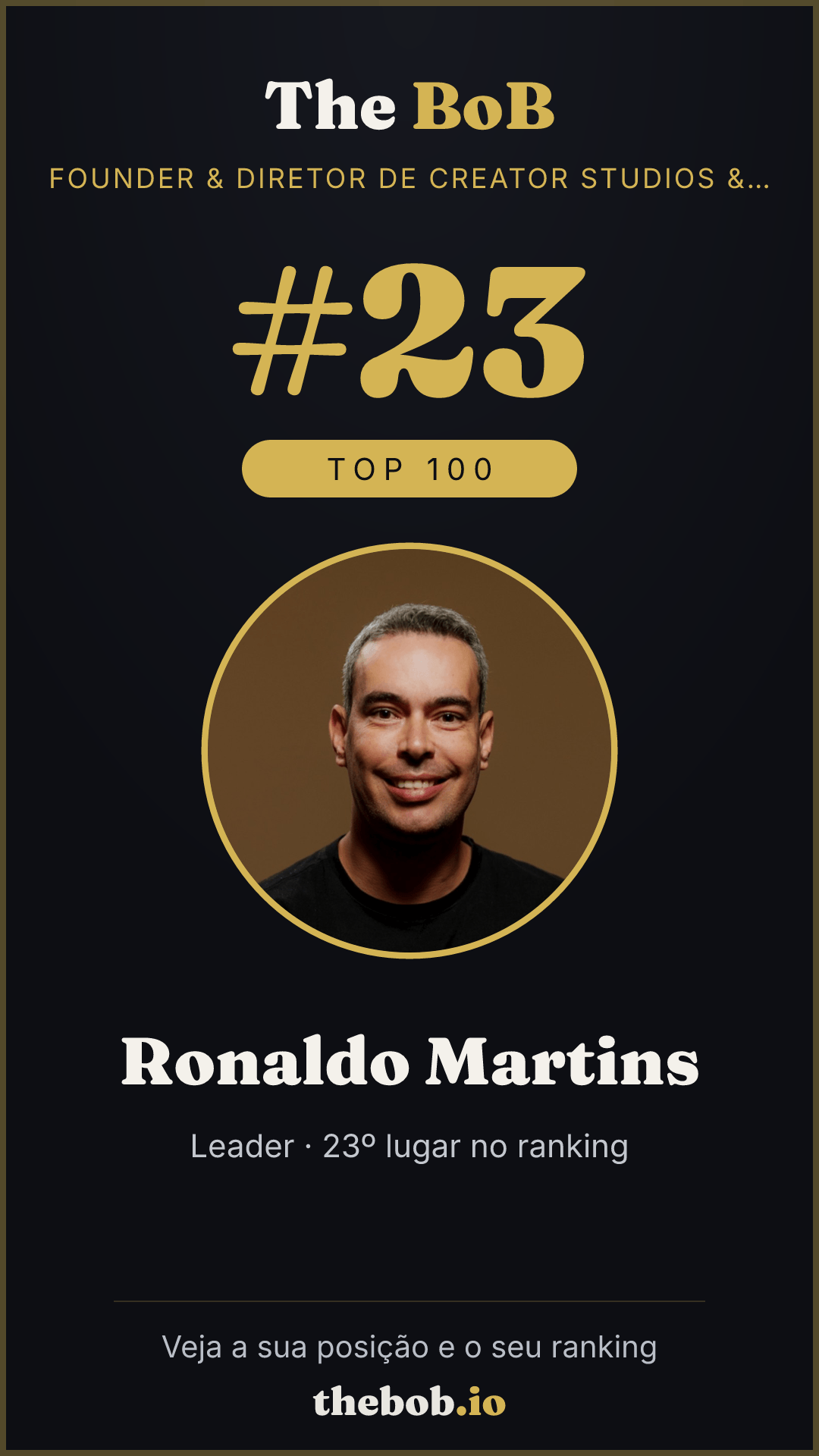 Selo The BoB · Ronaldo Martins
