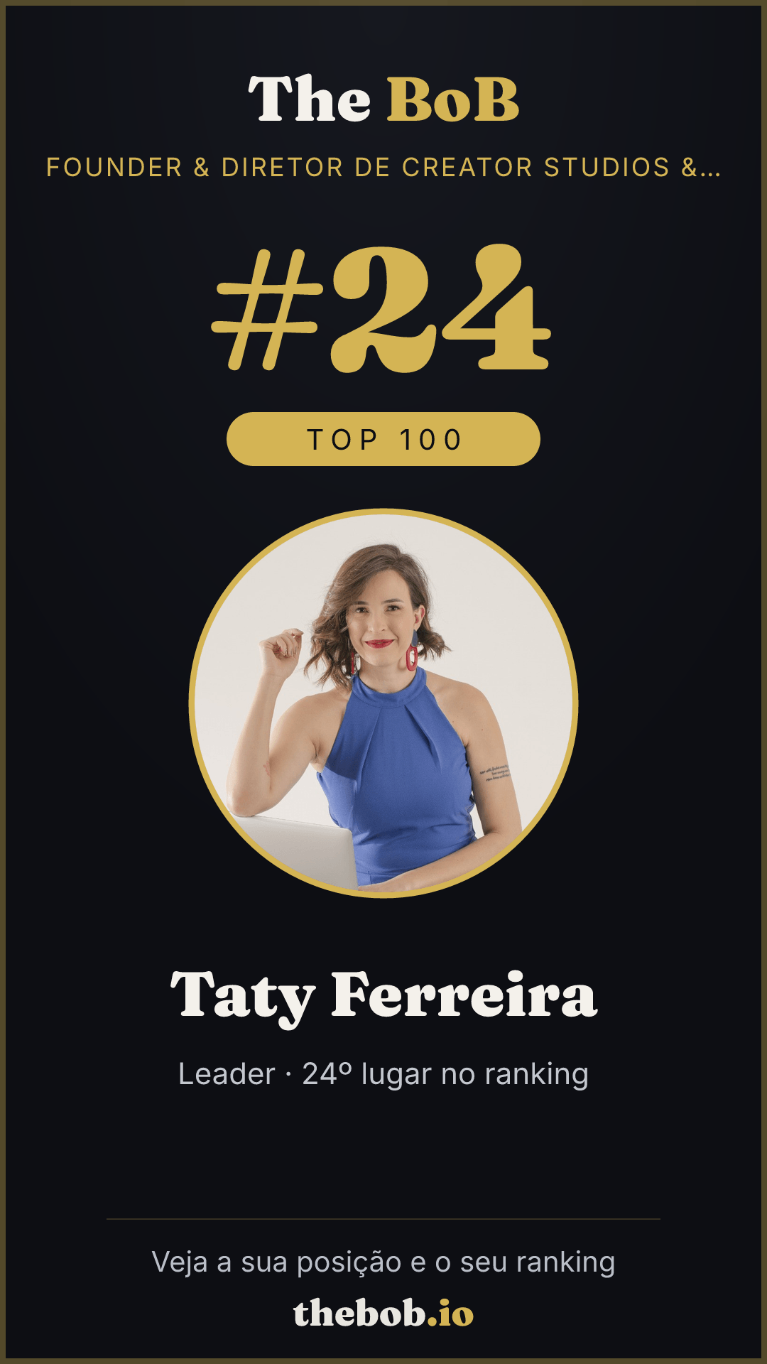 Selo The BoB · Taty Ferreira