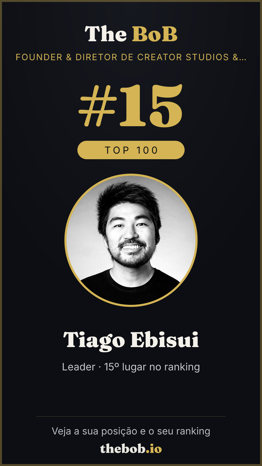 Selo The BoB · Tiago Ebisui