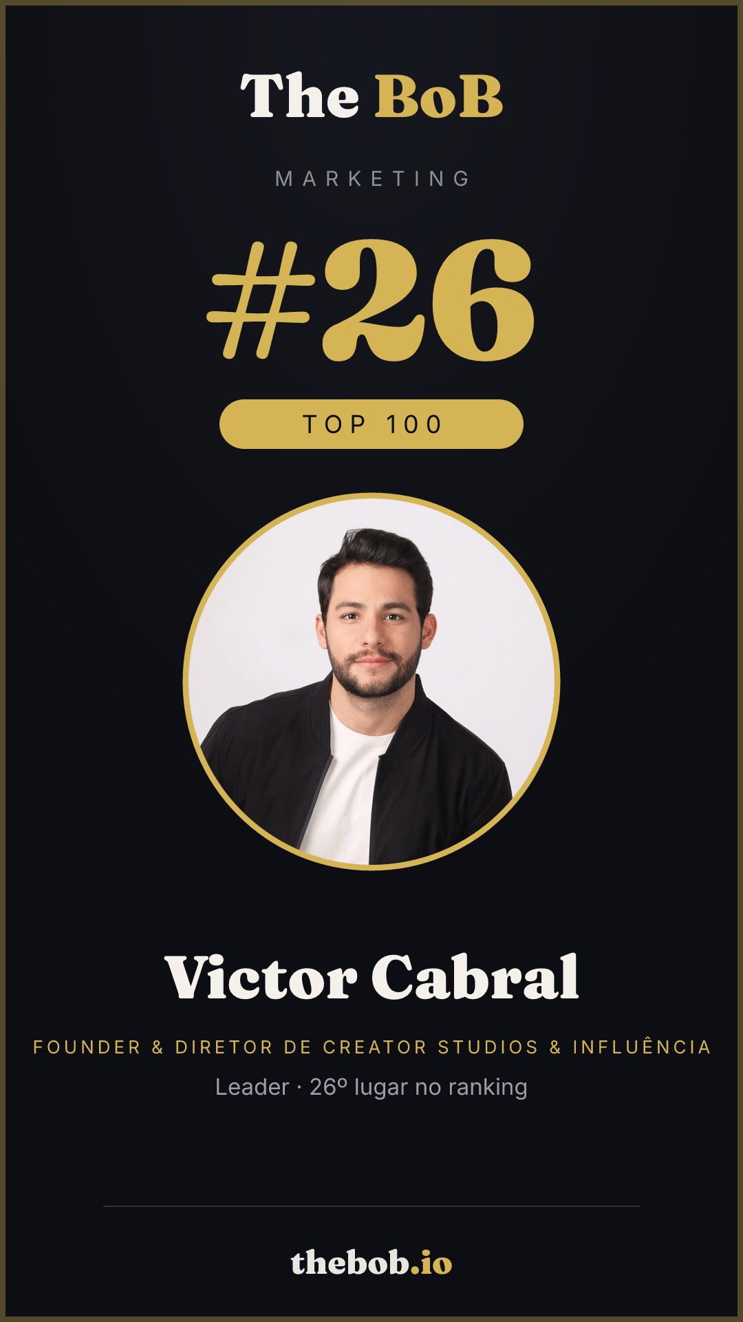 Selo The BoB · Victor Cabral