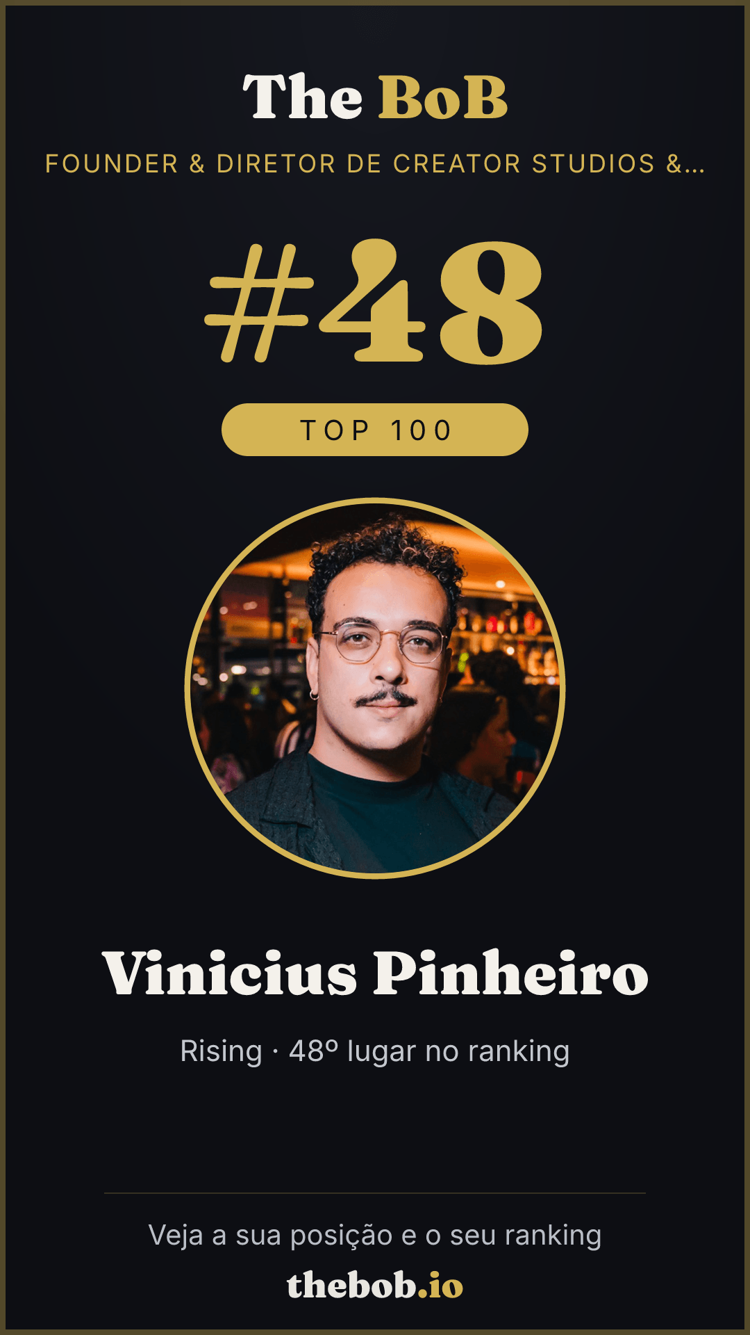 Selo The BoB · Vinicius Pinheiro