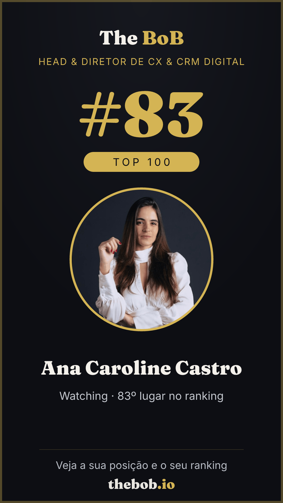 Selo The BoB · Ana Caroline Castro