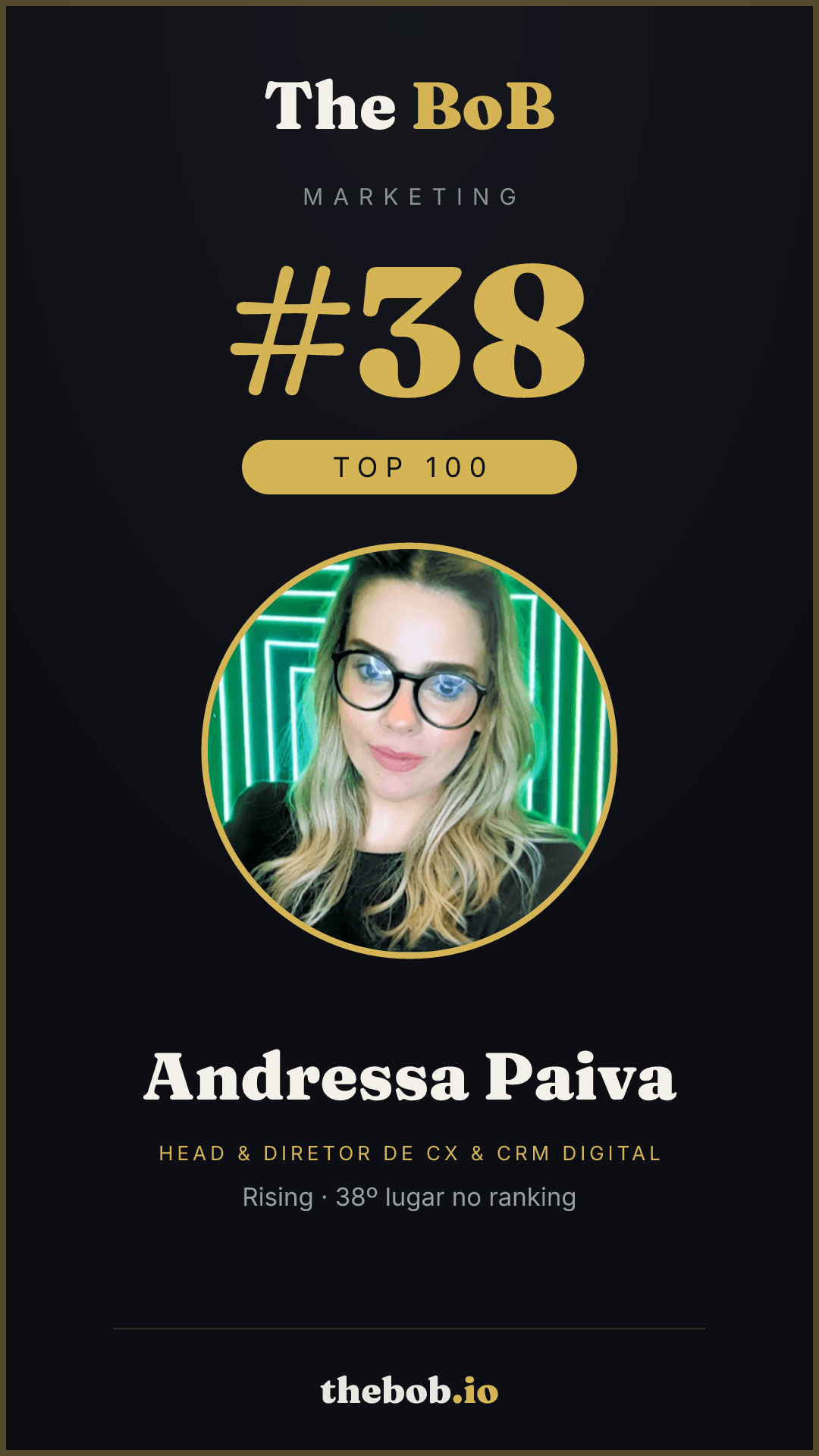 Selo The BoB · Andressa Paiva