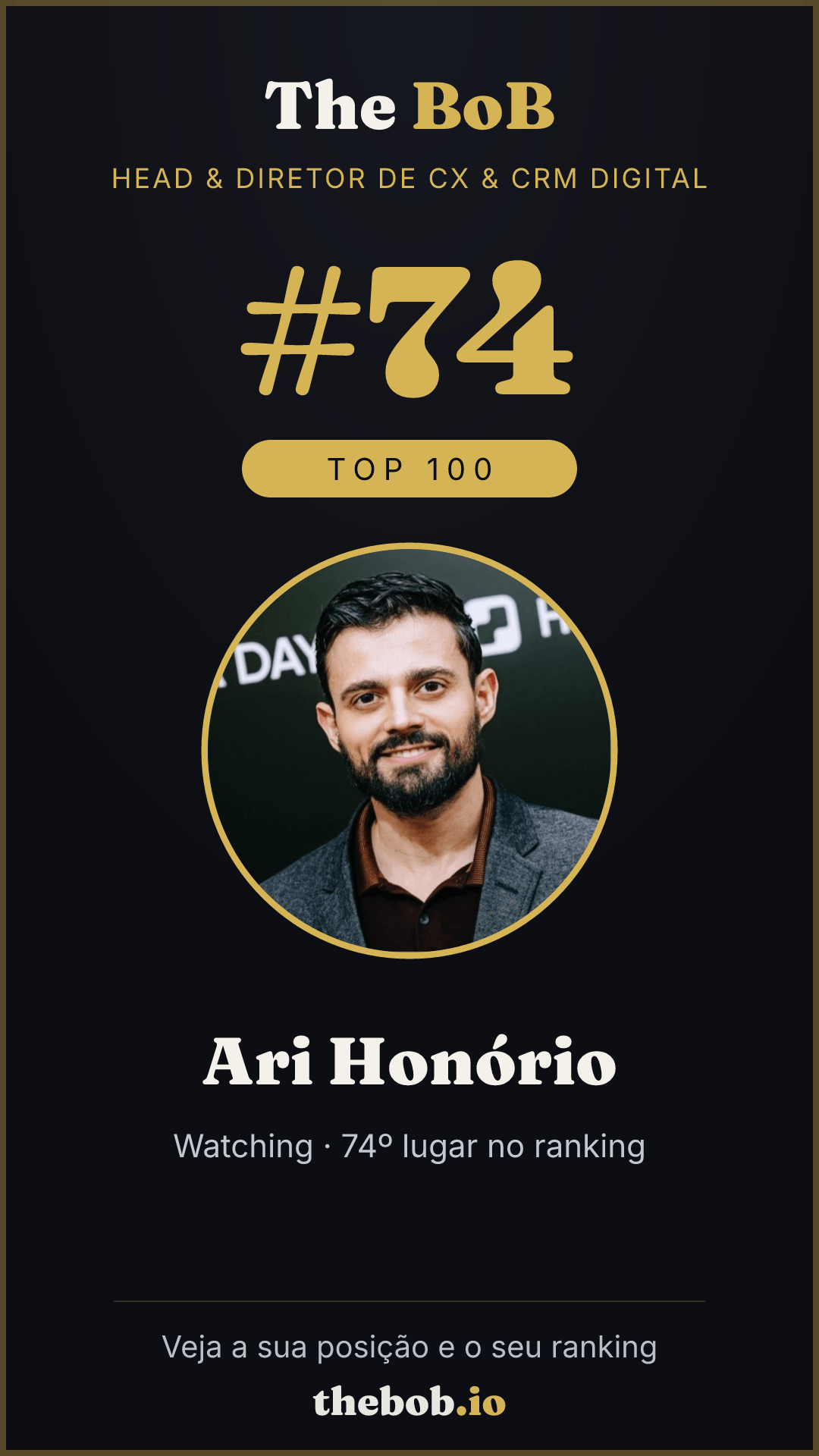 Selo The BoB · Ari Honório