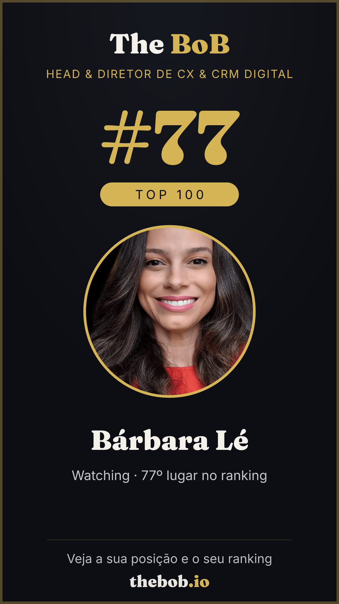 Selo The BoB · Bárbara Lé