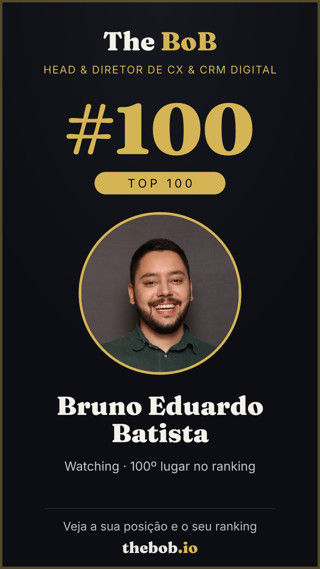 Selo The BoB · Bruno Eduardo Batista