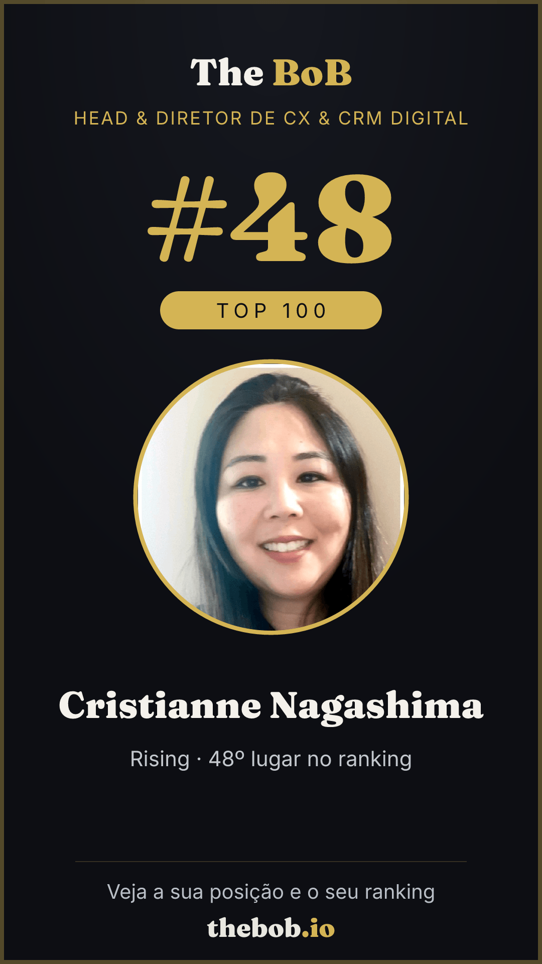 Selo The BoB · Cristianne Nagashima